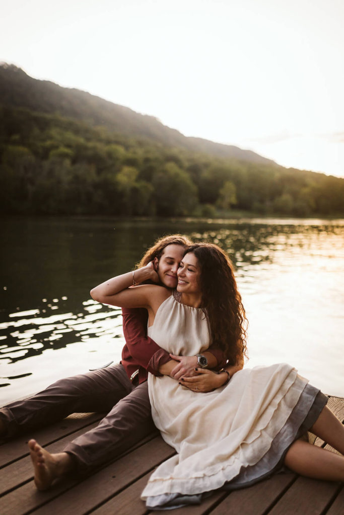 Dock locations in Chattanooga for engagement sessions. Photo by OkCrowe Photography.