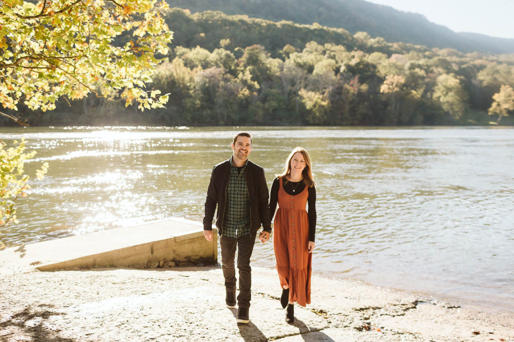 Dock locations in Chattanooga for engagement sessions. Photo by OkCrowe Photography.