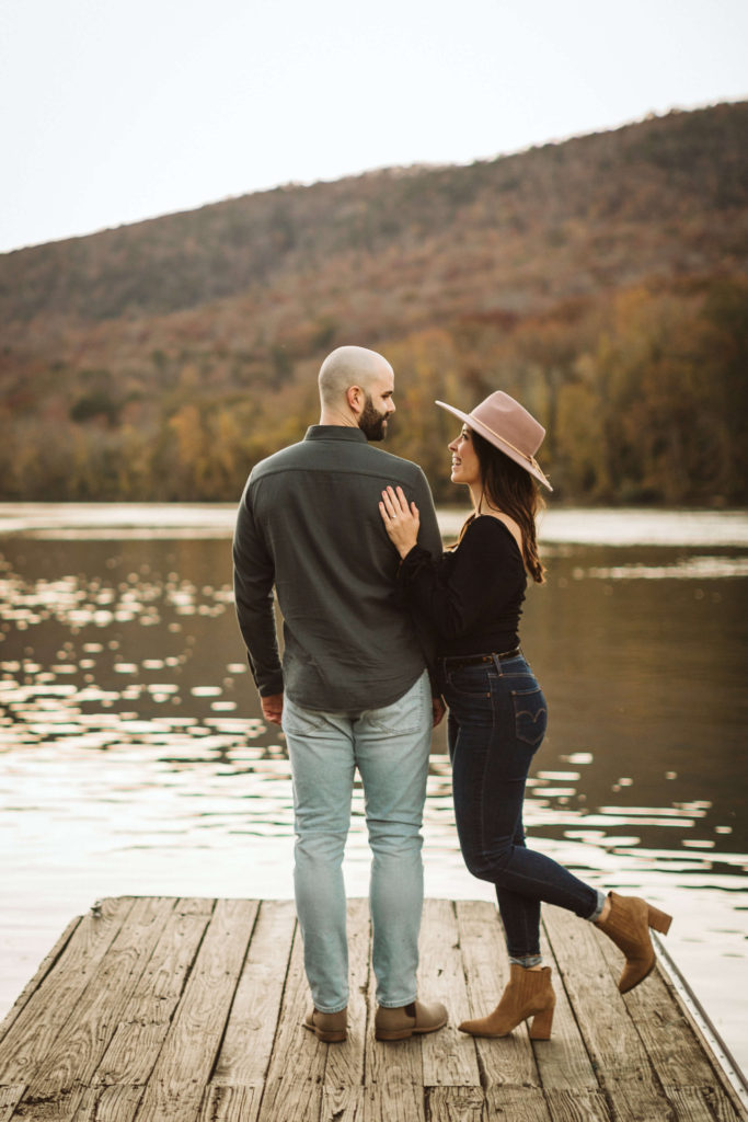 Dock locations in Chattanooga for engagement sessions. Photo by OkCrowe Photography.