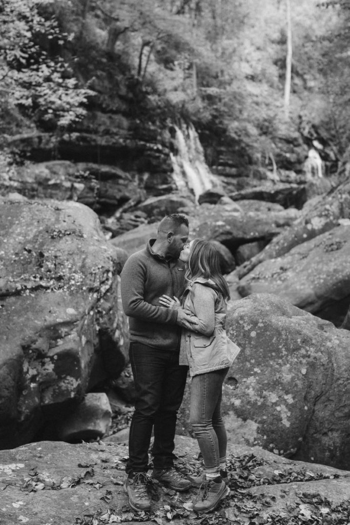 Engagement session in Suck Creek. Photo by OkCrowe Photography.