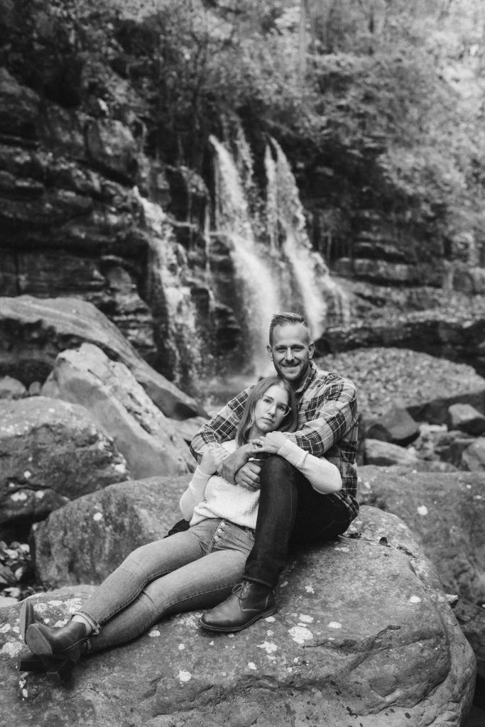 Engagement session in Suck Creek. Photo by OkCrowe Photography.