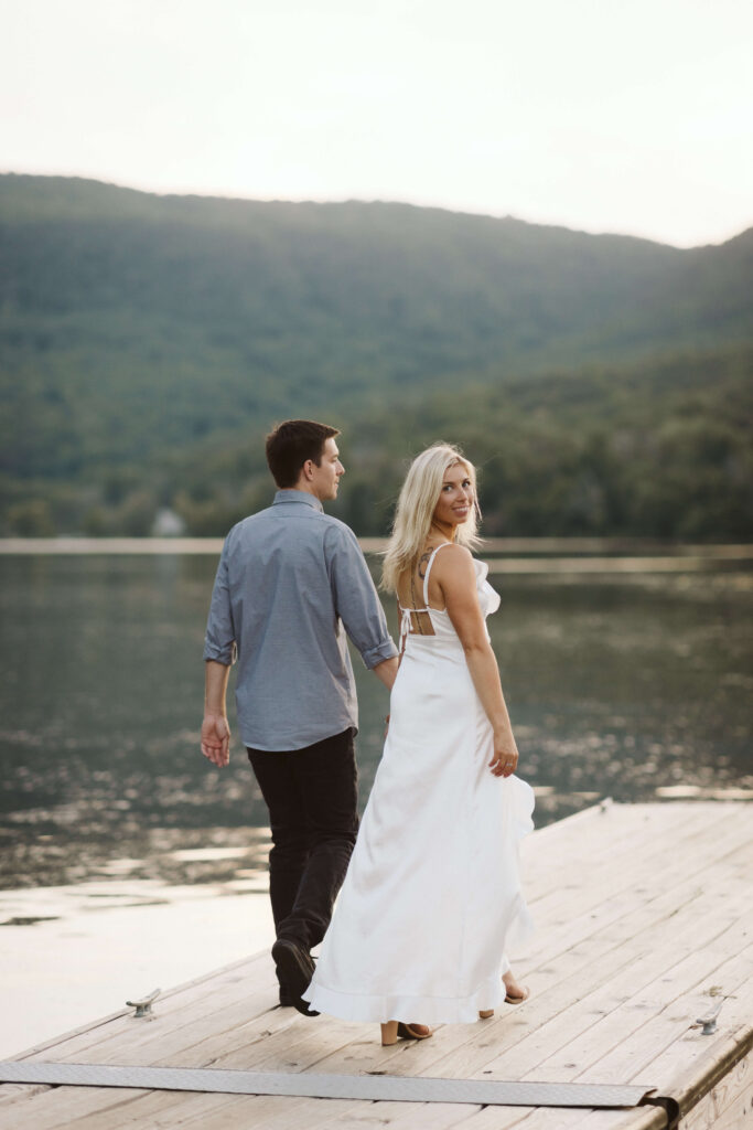 Engagement session along the banks of the Tennessee River. Photo by OkCrowe Photography.