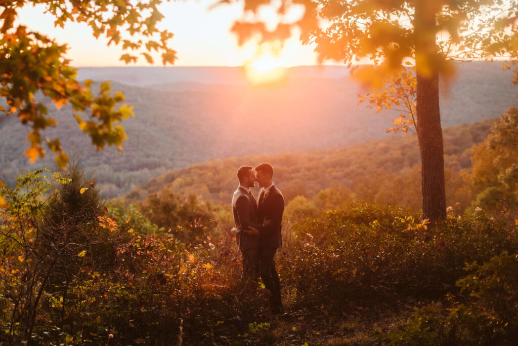 LGBTQ wedding at Myers Point park in Sewanee. Photo by OkCrowe Photography.