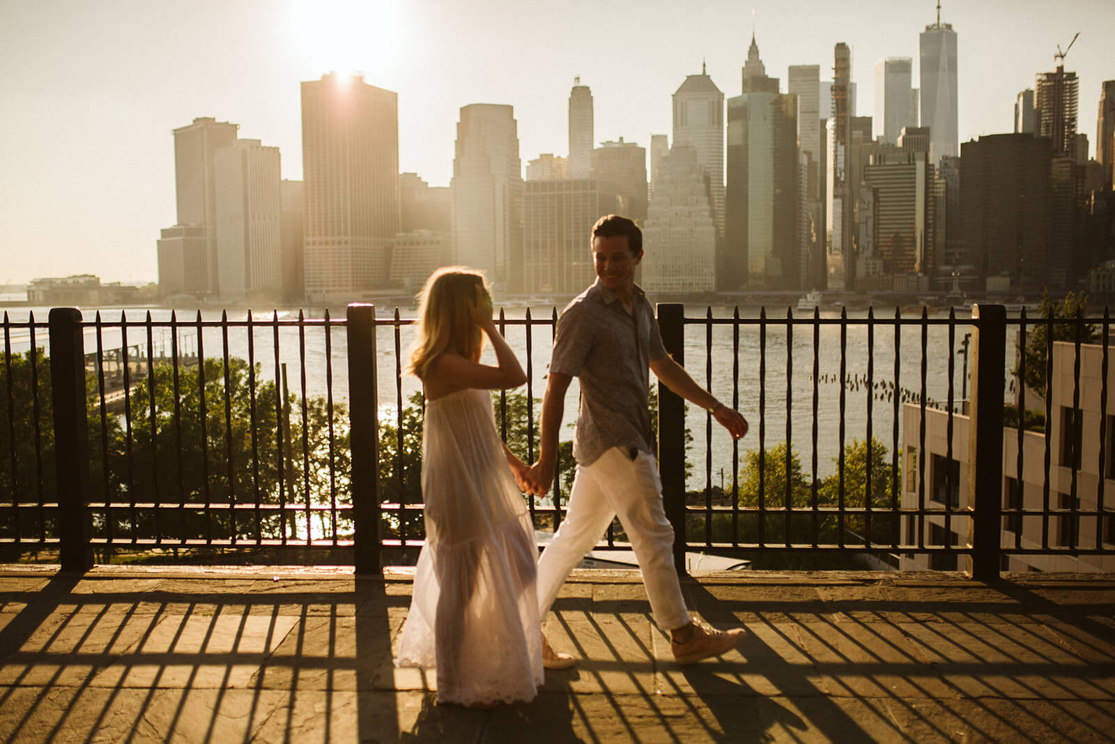 Best engagement session locations in New York City - Brooklyn. Photo by OkCrowe Photography. 