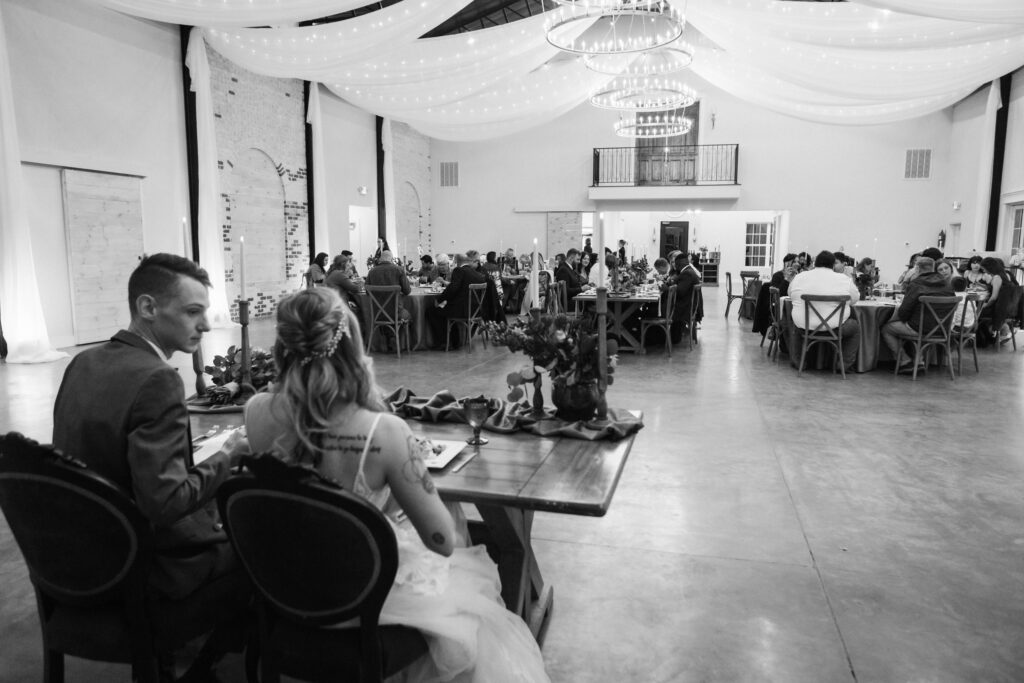 Wedding at the Loft at Howe Farms. Photo by OkCrowe Photography.