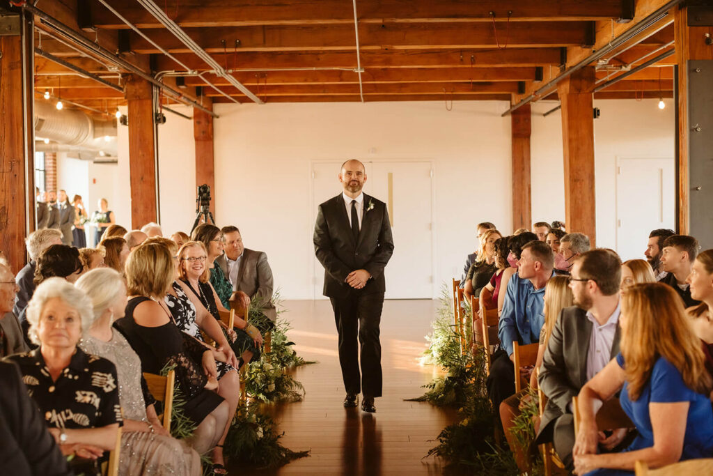 Weddings featuring the Turnbull Building's intimate third floor event space. Photo by OkCrowe Phtography.