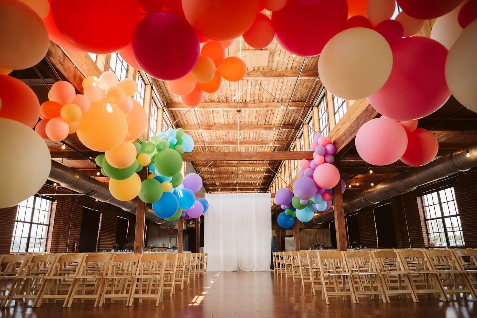 Weddings using the both floors of the Turnbull Building. Photo by OkCrowe Phtography.