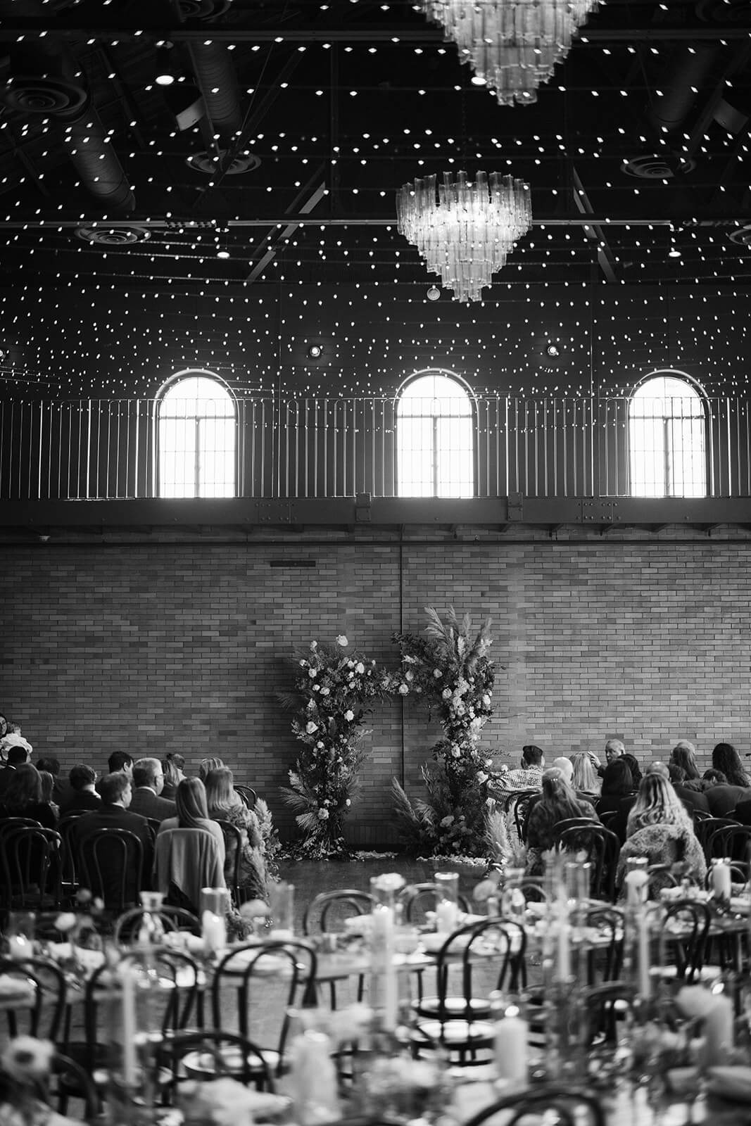Wedding ceremonies and receptions at the Common House Chattanooga. Photo by OkCrowe Photography.