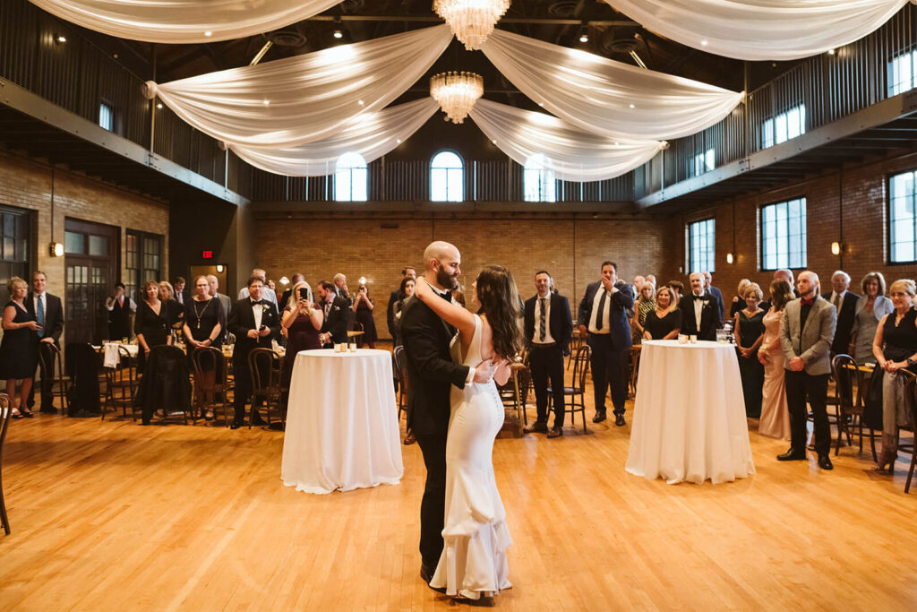 Wedding ceremonies and receptions at the Common House Chattanooga. Photo by OkCrowe Photography.