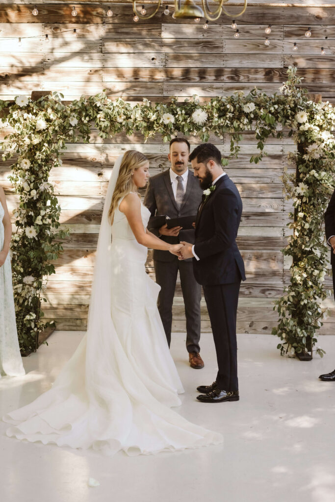 European-style wedding ceremony in North Georgia. Photo by OkCrowe Photography.