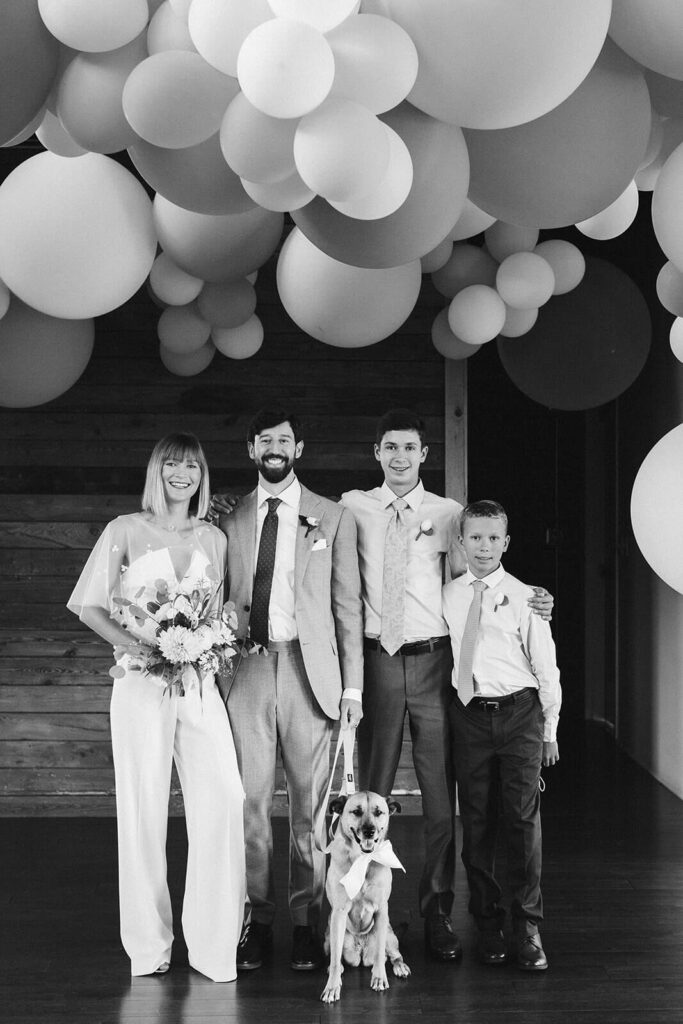Pet-friendly wedding at the Turnbull Building in Chattanooga. Photo by OkCrowe Photography. 