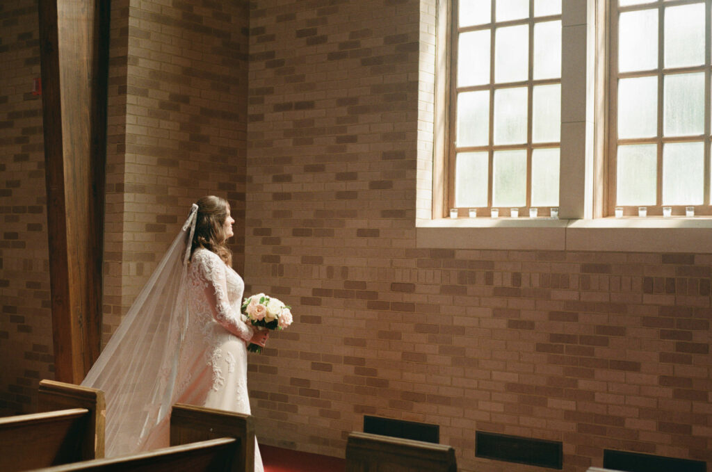 35mm film photography for a wedding at the Baylor School. Photo by OkCrowe Photography. 
