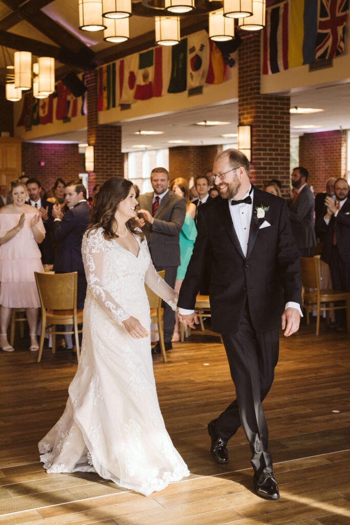 Wedding reception in Guerry Hall of the Baylor School in Chattanooga. Photo by OkCrowe Photography.