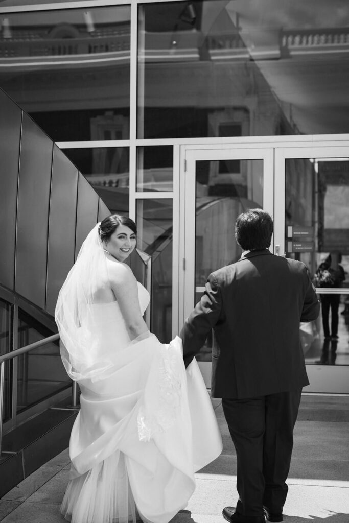 Bride and groom session at the Hunter Museum in Chattanooga. Photo by OkCrowe Photography. 