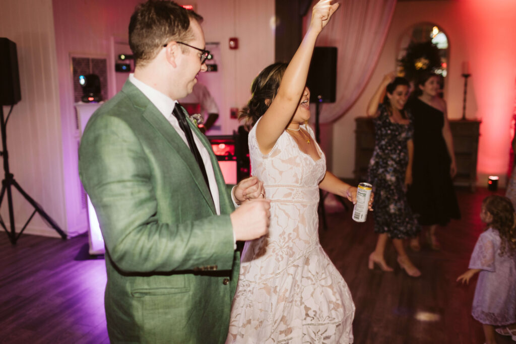 Fun wedding reception at the Venue Chattanooga. Photo by OkCrowe Photography.