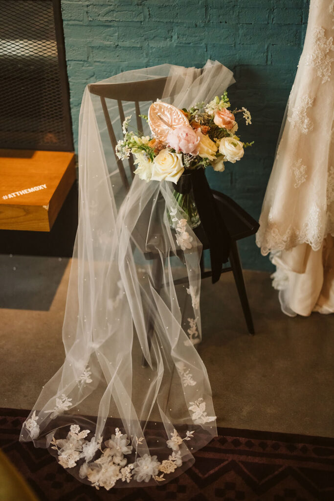 Wedding details for a wedding at the Moxy Chattanooga. Photo by OkCrowe Photography.
