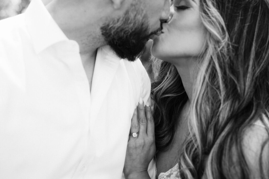 Spring engagement session in Bryant Park, NYC. Photo by OkCrowe Photography.