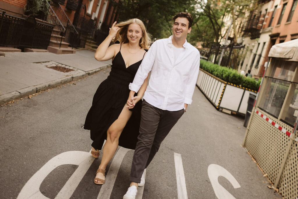 Engagement session in the West Village. Photo by OkCrowe Photography. 