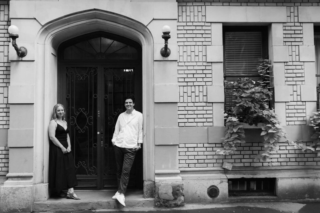 Engagement session in the West Village. Photo by OkCrowe Photography. 