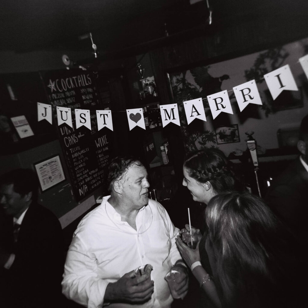 Wedding after-party at Union Hall in Brooklyn. Photo by OkCrowe Photography.