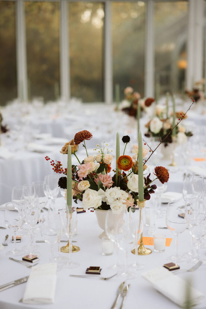 Wedding at the Brooklyn Botanic Gardens in New York City. Photo by OkCrowe Photography.