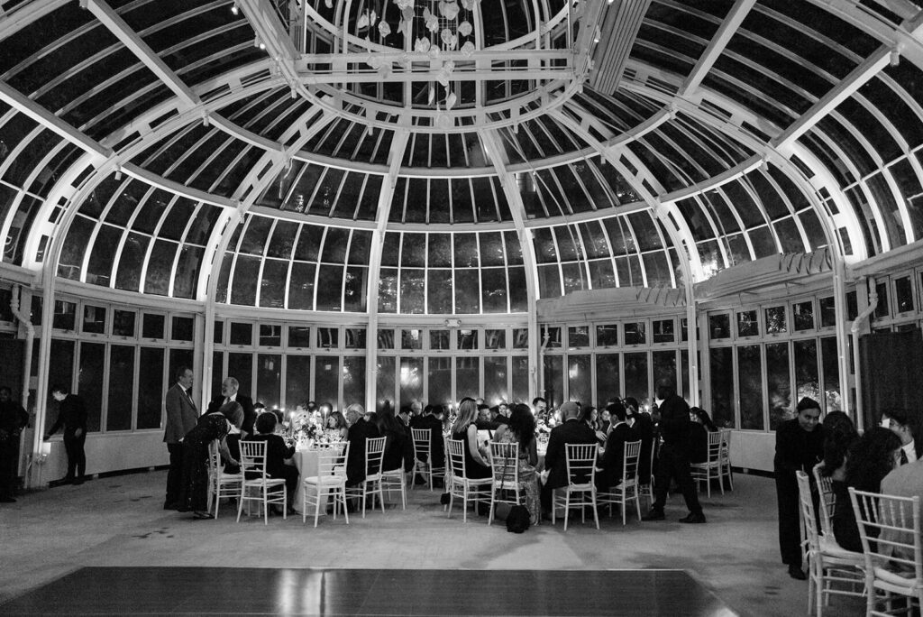Wedding at the Brooklyn Botanic Gardens in New York City. Photo by OkCrowe Photography.