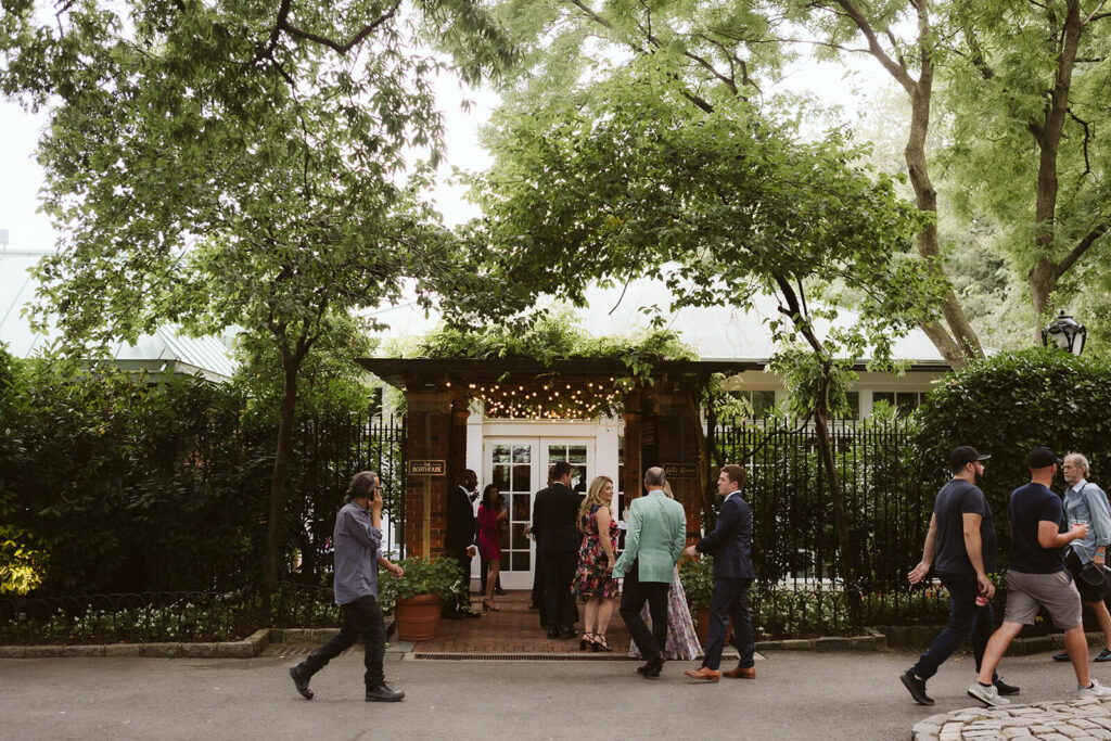 Wedding at the Central Park Boathouse in New York City. Photo by OkCrowe Photography.