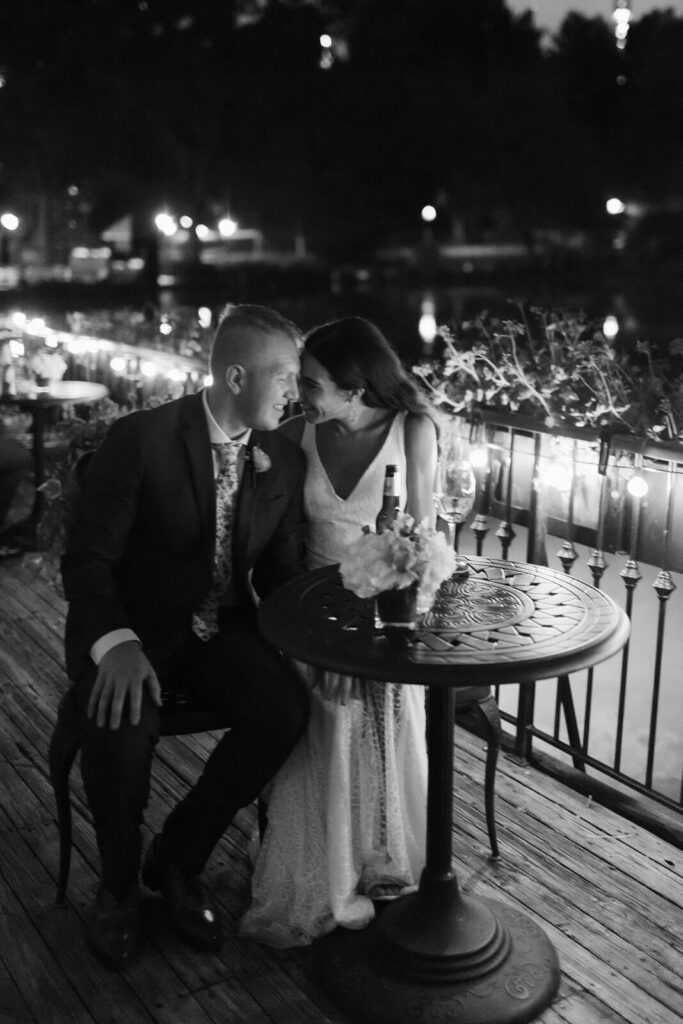 Wedding at the Central Park Boathouse in New York City. Photo by OkCrowe Photography.