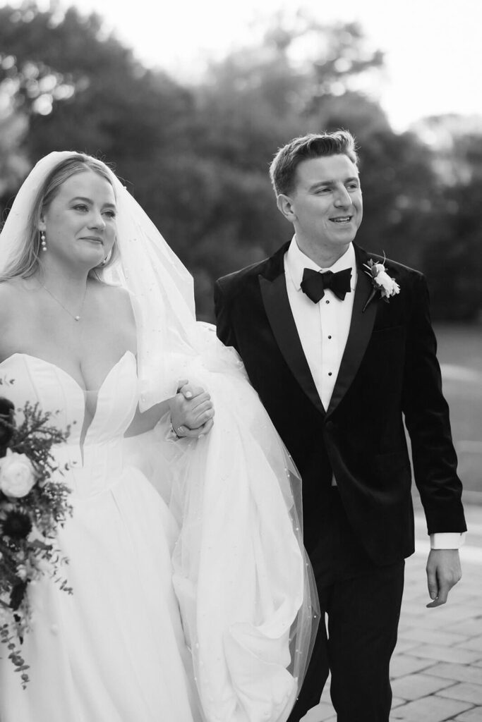 Newlywed portraits in the New York Botanical Gardens. Photo by OkCrowe Photography.