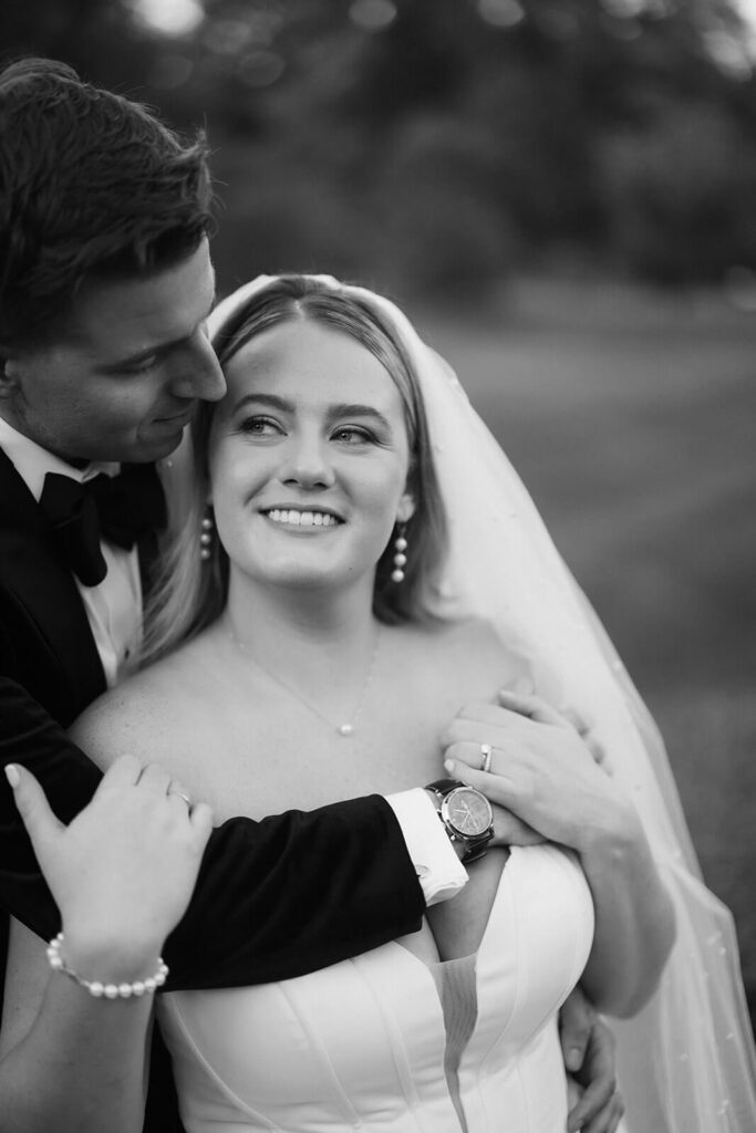 Newlywed portraits in the New York Botanical Gardens. Photo by OkCrowe Photography.
