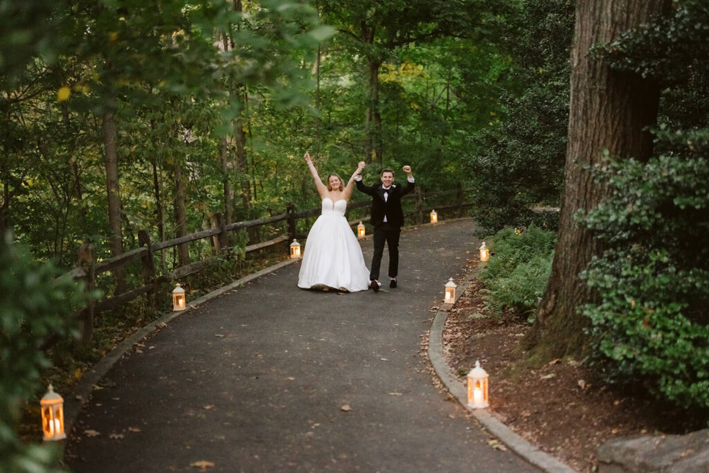 Reception at the Stone Mill in the New York Botanical Gardens. Photo by OkCrowe Photography.