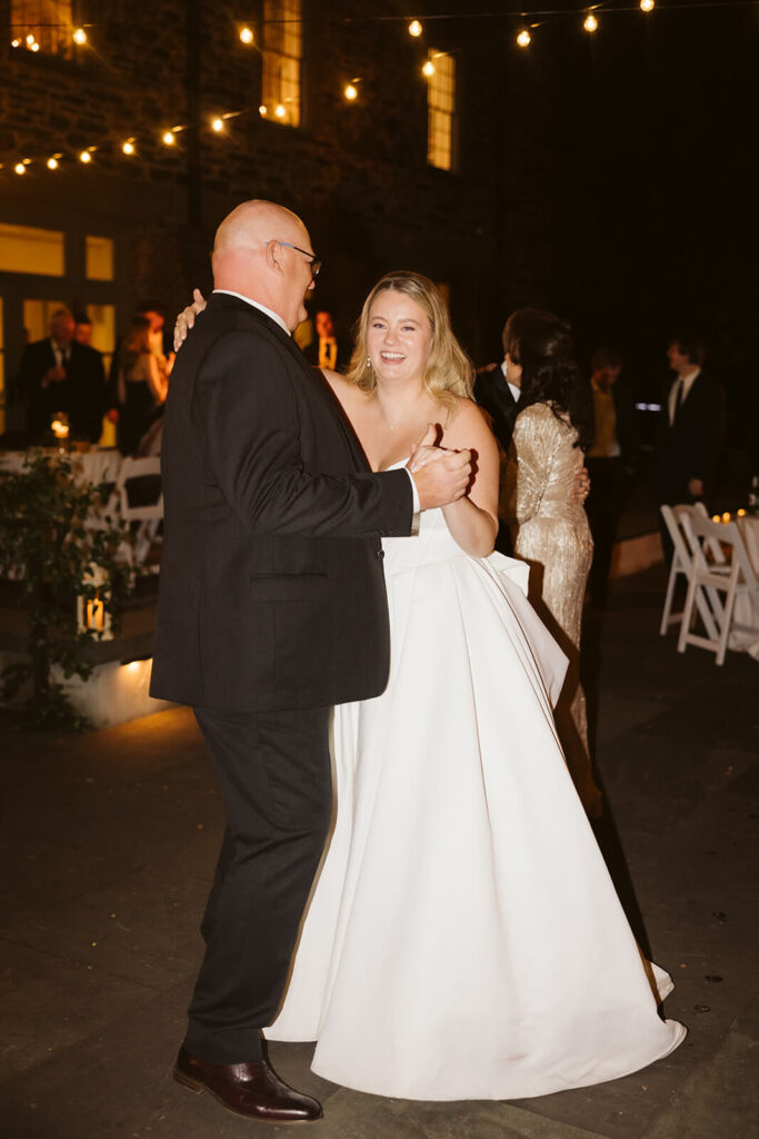 Reception at the Stone Mill in the New York Botanical Gardens. Photo by OkCrowe Photography.