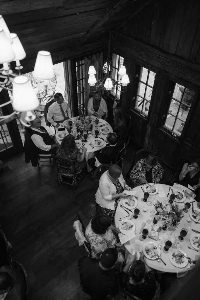 Wedding reception at Rat's Resaurant at the Daydream sculpture Grounds for Sculpture. Photo by OkCrowe Photography. 