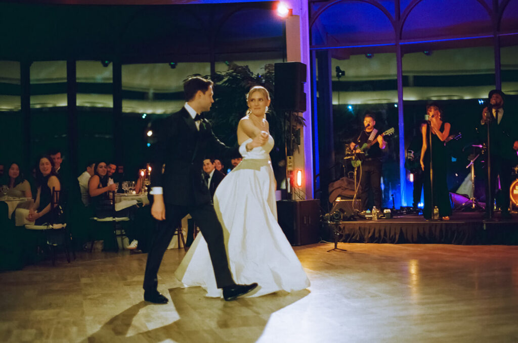 Wedding reception at TPC Jasna Polana. Photo by OkCrowe Photography.