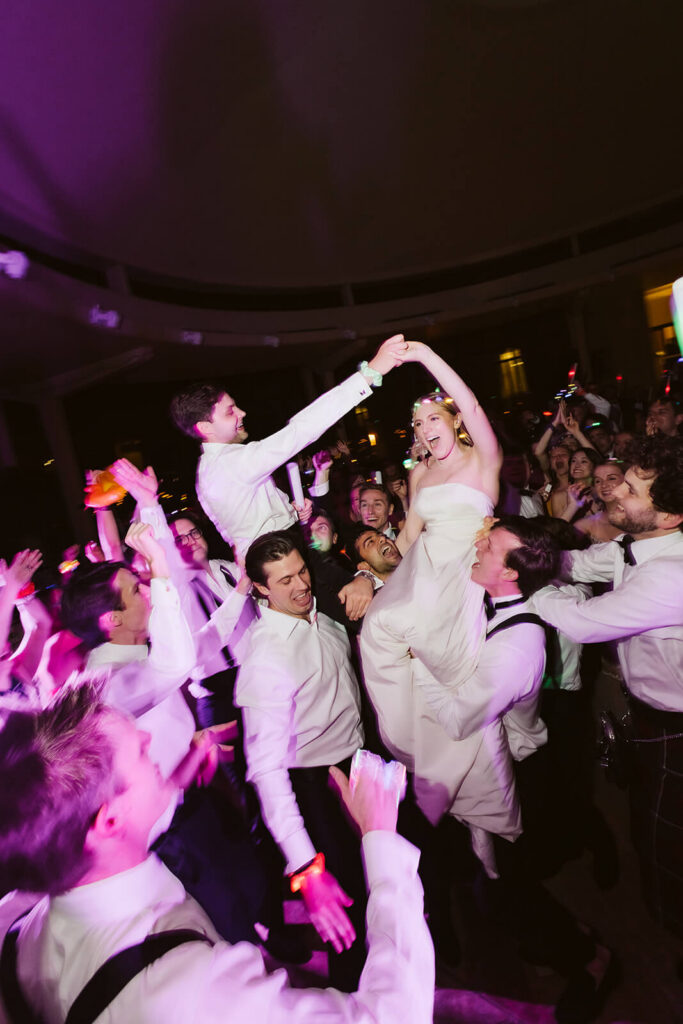 Wedding reception at TPC Jasna Polana. Photo by OkCrowe Photography.