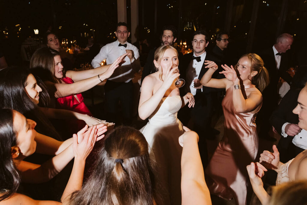 Wedding reception at TPC Jasna Polana. Photo by OkCrowe Photography.