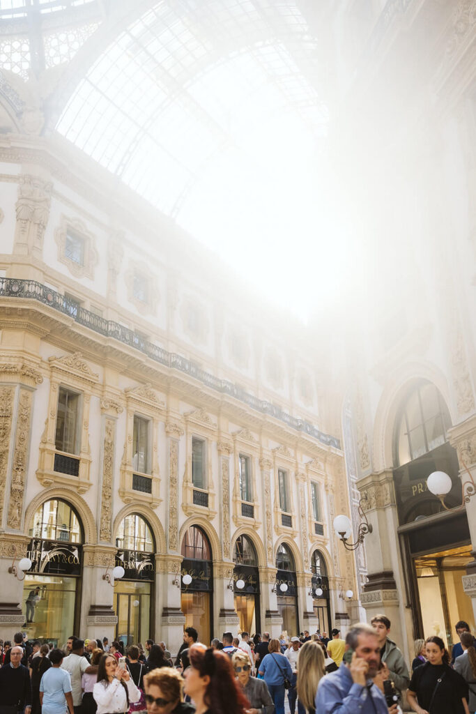 Sightseeing and shopping in Milan. Photo by OkCrowe Photography. 