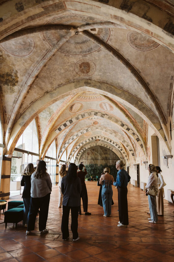 Tour of the Castello Visconteo venue. Photo by OkCrowe Photography.