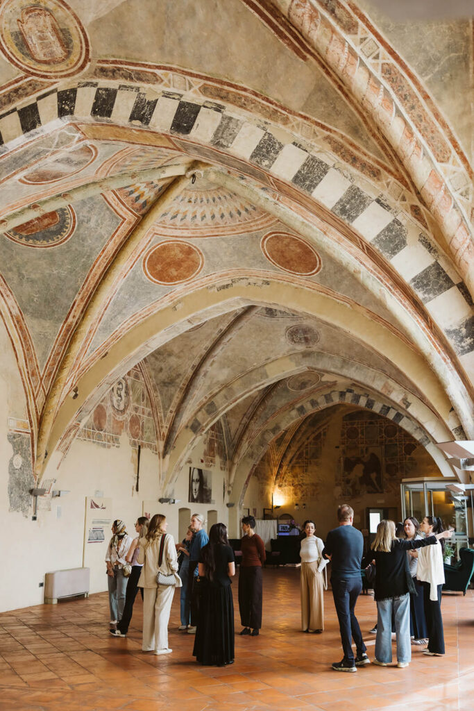 Tour of the Castello Visconteo venue. Photo by OkCrowe Photography.