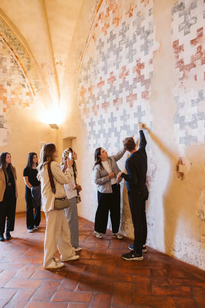 Tour of the Castello Visconteo venue. Photo by OkCrowe Photography.