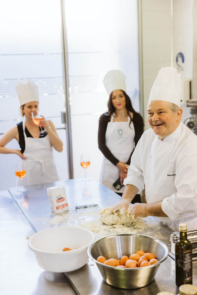 Pasta making class with Castello’s head chef, Paolo. Photo by OkCrowe Photography.