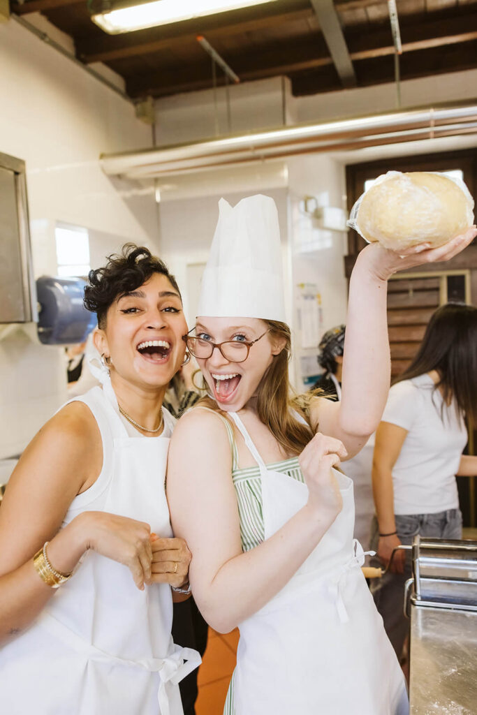 Pasta making class with Castello’s head chef, Paolo. Photo by OkCrowe Photography.