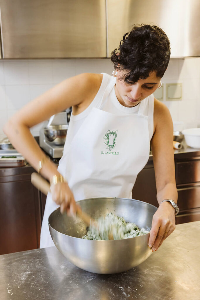 Pasta making class with Castello’s head chef, Paolo. Photo by OkCrowe Photography.