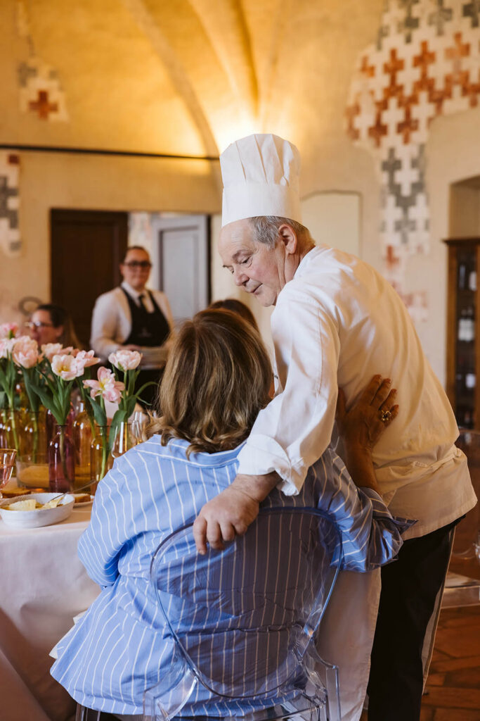 Pasta lunch at Castello Visconteo. Photo by OkCrowe Photography.