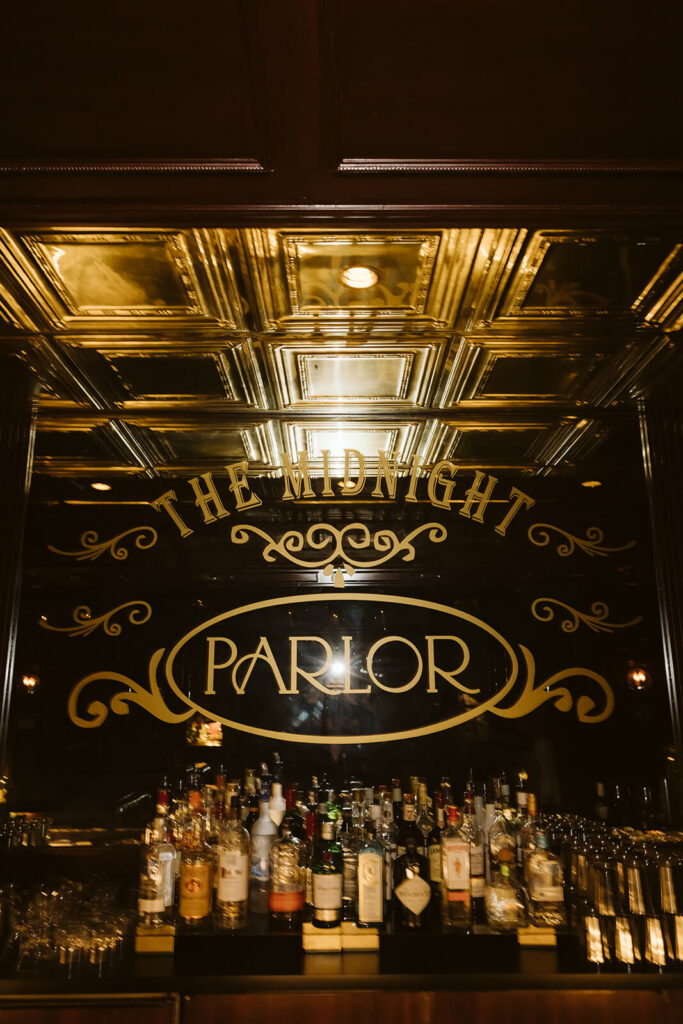 After party in the Midnight Room speakeasy at the Mansion at Oyster Bay. Photo by OkCrowe Photography.  