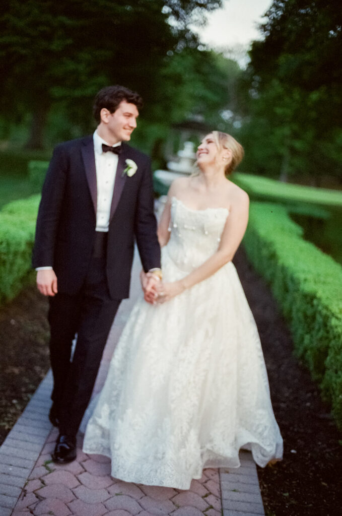Newlywed portraits at the Mansion at Oyster Bay. Photo by OkCrowe Photography.