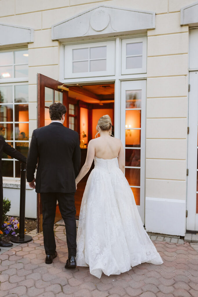 Newlywed portraits at the Mansion at Oyster Bay. Photo by OkCrowe Photography.